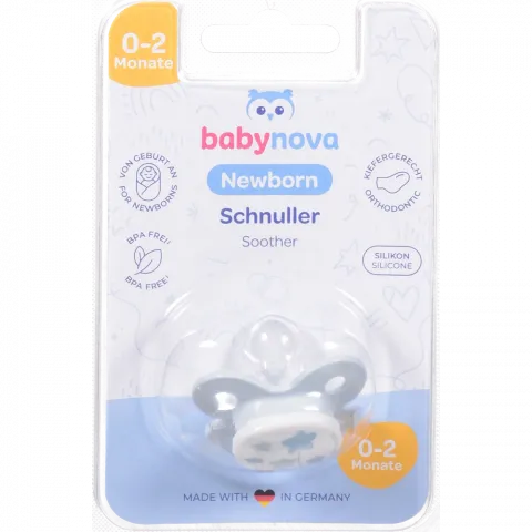 Пустушка Baby-Nova Newborn блакитна