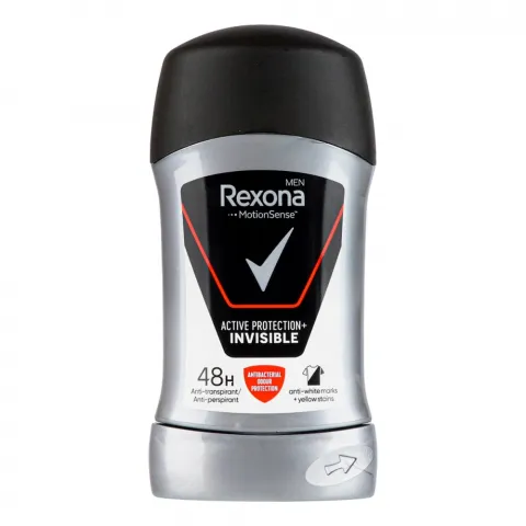 Дезодор Rexona 50 мл стік д/чол. Активний та невидимий на чорн. та білому
