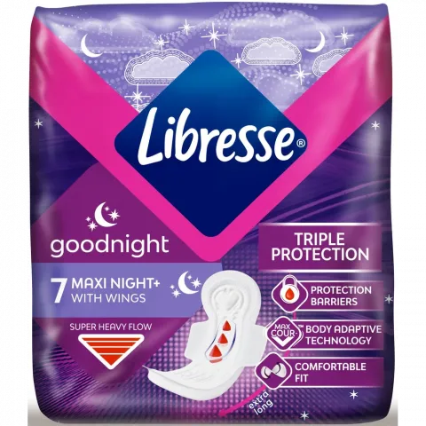 Прокладки Libresse 7 шт. Maxi Goodnight