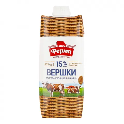 Вершки Ферма 15 505 г т/пак.