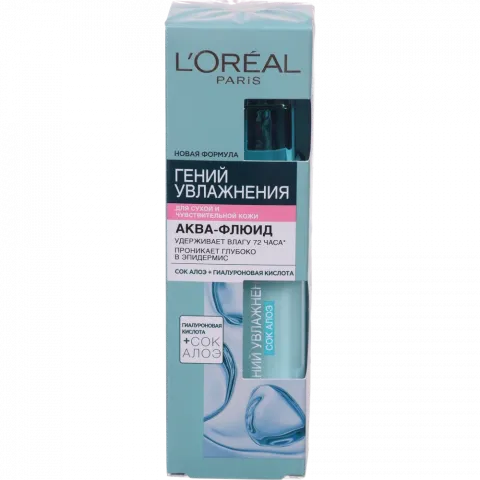Гель-флюїд д/обличчя L`Oreal 70 мл Геній Зволоження ден. д/сух. та чутл. шкіри