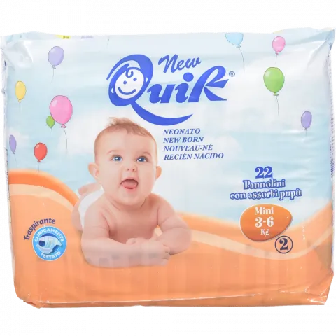 Підг. Quik 22 шт. 2 Mini (3-6 кг)