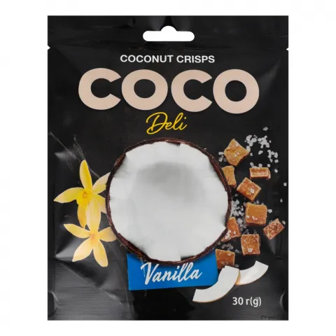 Чипси кокосові Coco Deli 30 г Ваніль
