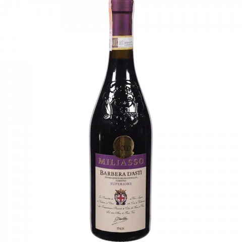 Вино Miliasso Barbera d` Asti superiore docg 0,75 л сух. Червон. 13,5 (Італія)