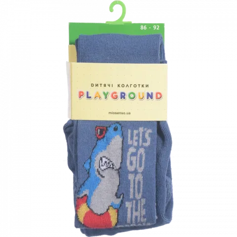 Колготки дит. Playground 0084 Акула джинс, р. 086