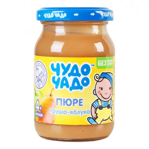 Пюре Чудо-Чадо 170 г груша, яблуко без цукру