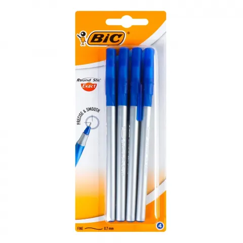 Набір ручок кульк. BIC 4 шт. Раунд Єкзакт син.