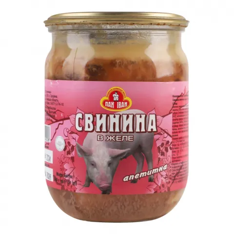 Конс Свинина Пан Іван тушков. 500 г скл. Апетитна ТУ