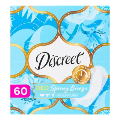 Прокладки щоден. Discreet 60 шт. Deo Spring Breeze Multiform Triple