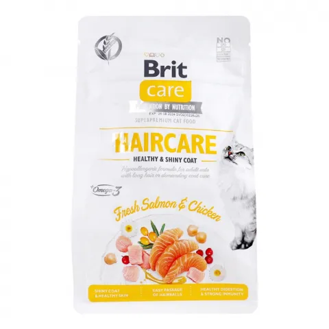 Корм д/котів Brit Care 400 г сух. Haircare Healthy and Shiny Coat