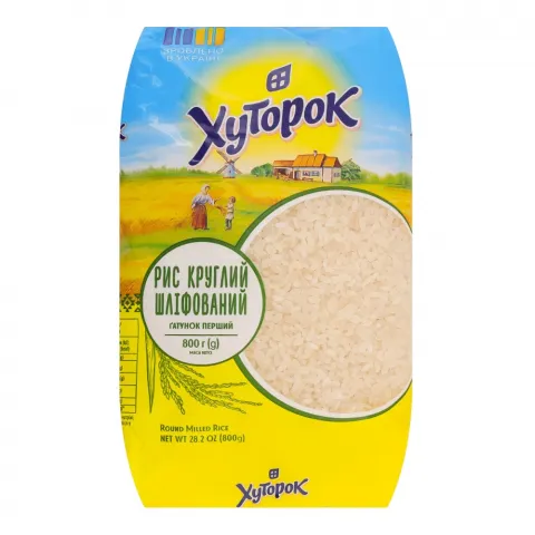 Рис Хуторок 800 г круглий