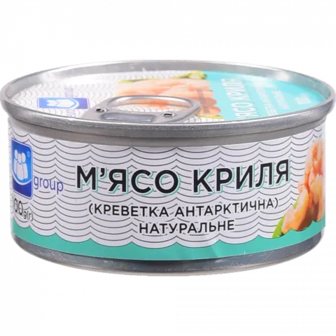 Конс М`ясо Криля Єврогруп 100 г з/б