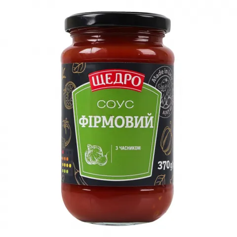 Соус Щедро 370 г скл. Фірмовий
