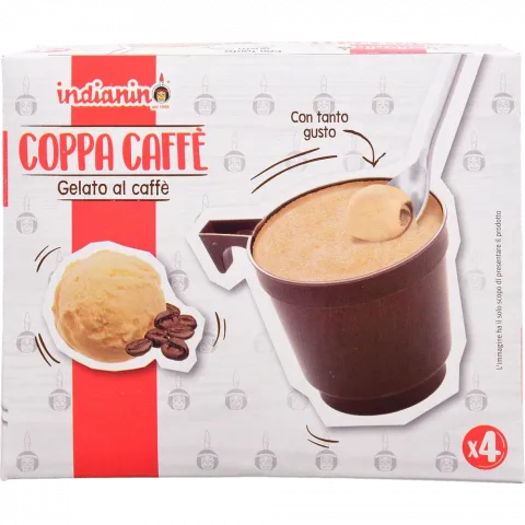 Морозиво Gelato d`Italia Indian 4х70 г Філіжанка кави (Італія) И056