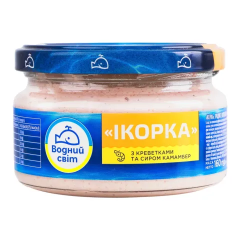 Ікорка Водний Світ 160 г з креветками та сиром Камамбер