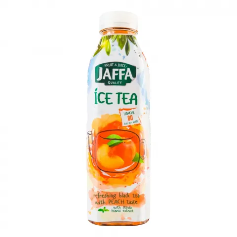 Чай Jaffa 0,5 л чорн. Персик з екстракт. листя стевії