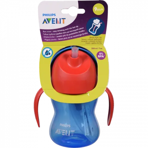Чашка Avent 210 мл з трубочкою з 9 міс. д/хлопч. SCF796/01