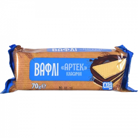 Вафлі Субота 70 г Артек класичні