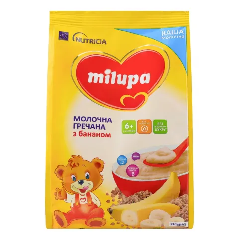 Каша Milupa 210 г мол. гречана з бананом