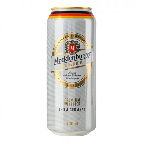 Пиво Mecklenburger 0,5 л з/б Weissbier світле нефільтр.