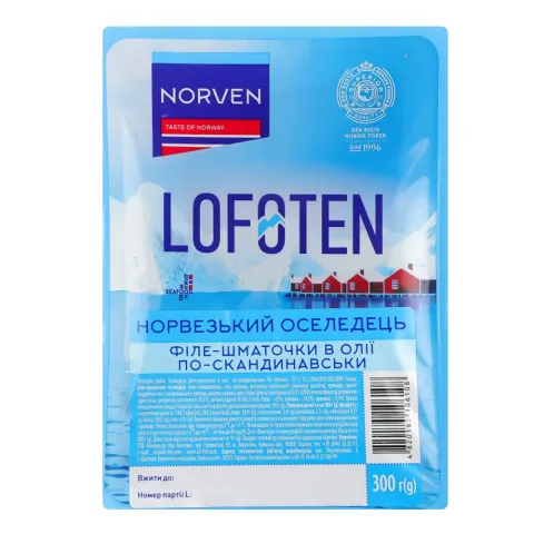 Риба Оселедець Norven 300 г по-скандинавськи