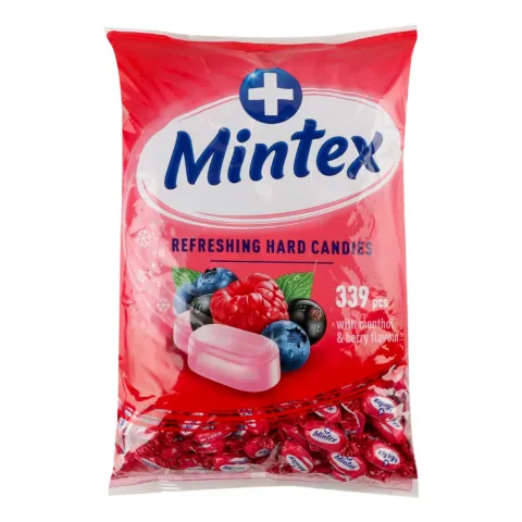 Цукерки Рошен Mintex зі смаком лісових ягід та ментолу ваг.