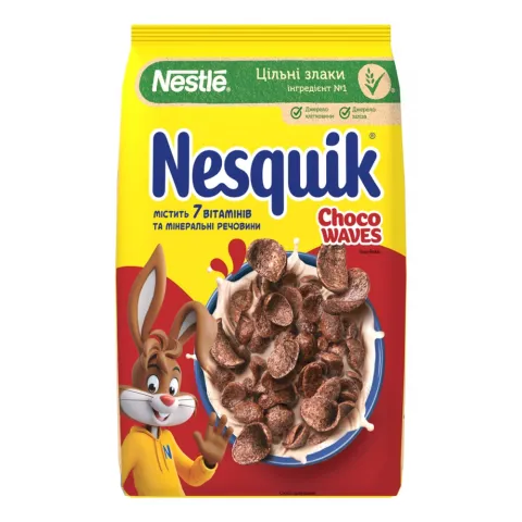 Сухий сніданок Нестле Несквік 210/250 г Waves Cereal Bag