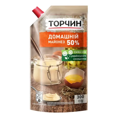 Майонез Торчин 300 г д/пак. Домашній