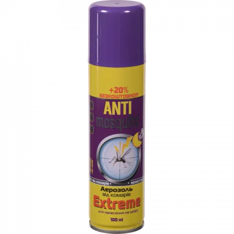 Аерозоль в/комарів Anti mosquito 100 мл Extreme