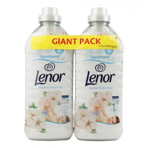 Ополіскувач Lenor 2х1200 мл Свіжіть бавовни