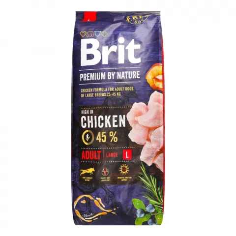 Корм д/собак Brit Premium 15 кг сух. вел. порід з куркою 170827