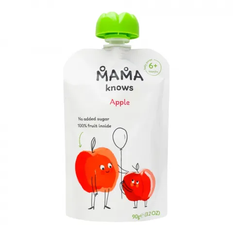 Пюре Mama knows 90 г д/пак. яблуко без цукру