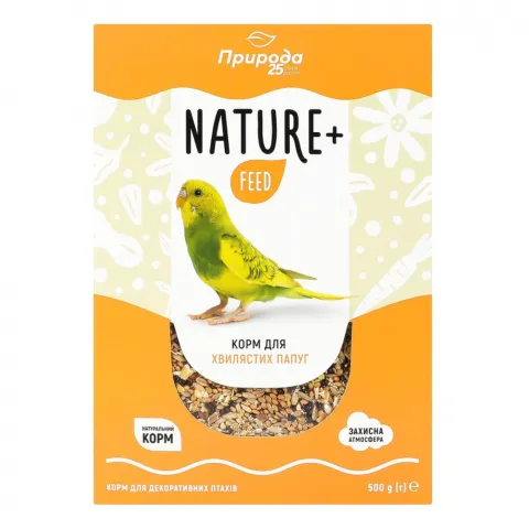 Корм Природа Nature+feed 500 г д/хвилястіх папуг PR242000