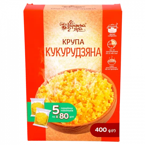 Крупа Українська зірка Кукурудзяна 400 г вар./пак