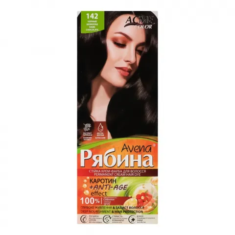 Фарба д/волосся Avena 142 чорний шоколад