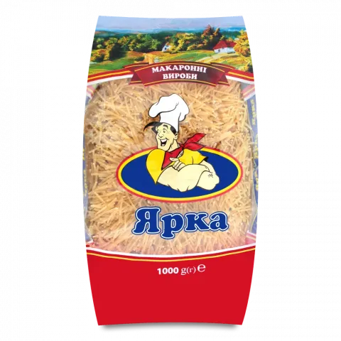 Макарони Ярка 1 кг Вермішель любительска