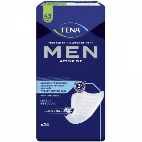 Прокладки урологічні Tena 24 шт. Men Active Fit Level 1