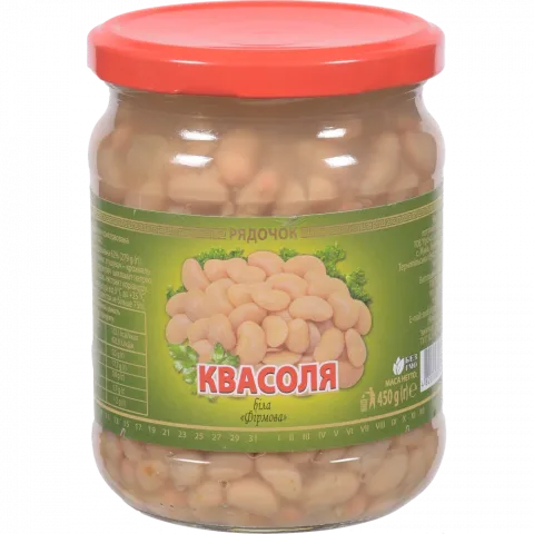 Конс Квасоля Рядочок 450 г скл. твіст Натуральна