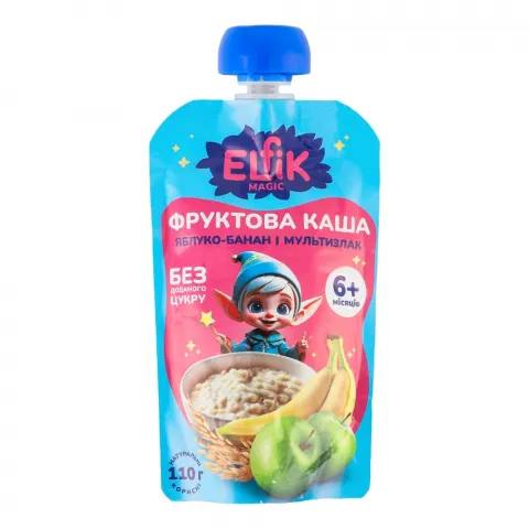 Каша фруктова Elfik/Карапуз 110 г д/пак Яблуко-банан