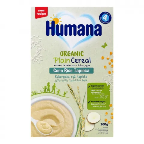 Каша Humana Organic 200 г безмолочна кукурудз.-рисова з 6 міс.