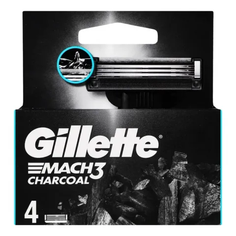 Картридж д/гоління Gillette 4 шт. Мак3 Деревне вугілля