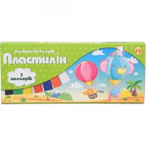 Пластилін 7 кольорів 300 г