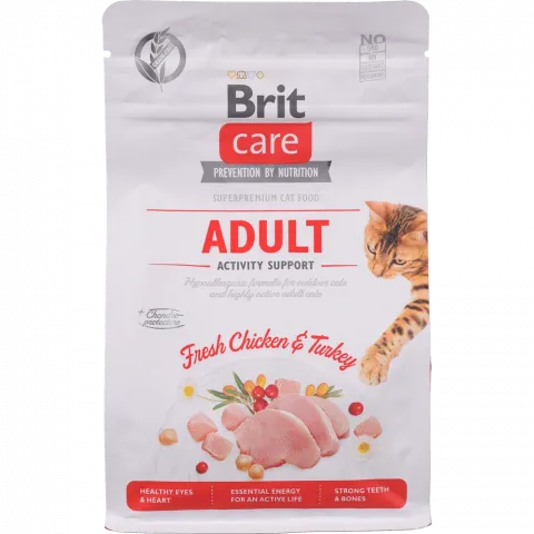 Корм д/котів Brit Care 400 г сух. Adult Activity Support