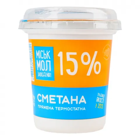 Сметана ММЗ 15 300 г пряжена