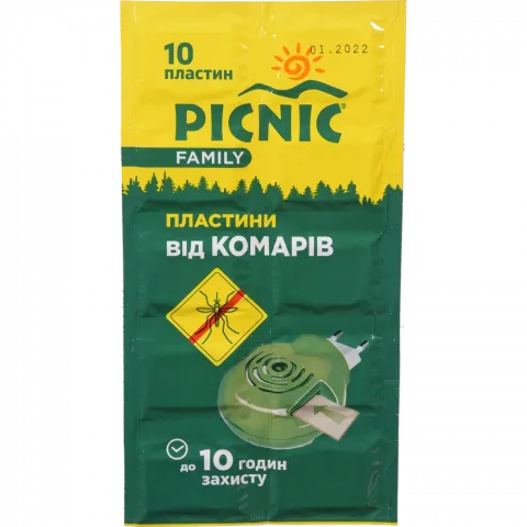 Пластини в/комарів Picnic family 10 шт.