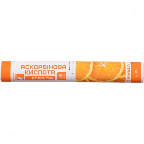 Аскорбінова кислота Enjee 20 табл. зі смаком апельсину туба