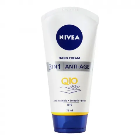 Крем д/рук Nivea 75 мл 3в1 Антивіковий Q10