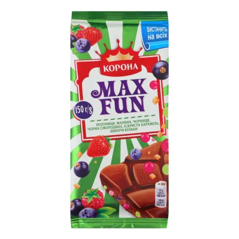 Шок Корона Max Fun 150 г фруктово-ягідний