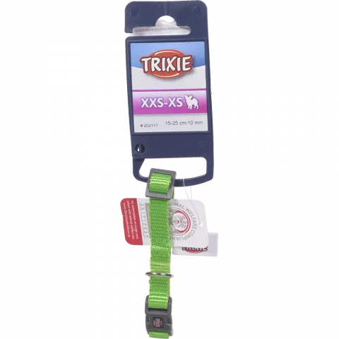 Нашийник Trixie Premium нейлон XXS-XS 15-25 см яскраво-зелений
