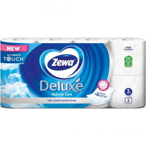 Туалетний папір Zewa 8 шт. Deluxe білий
